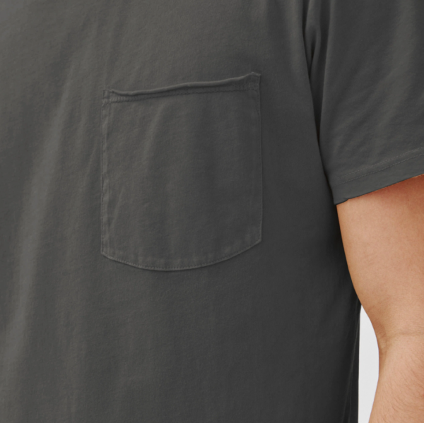 Groceries: Naturally Dyed Organic Cotton Pocket Crew Shirt - Image 2