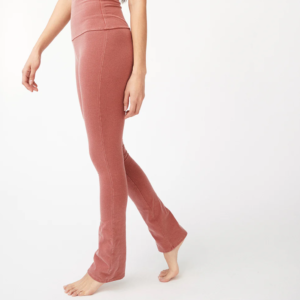 Groceries - Naturally Dyed Organic Cotton High-Waist Mini-Flared Legging (PFAS Free)