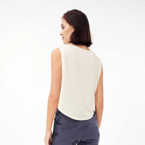 Groceries: Naturally Dyed Organic Cotton Sleeveless Crop - Image 5