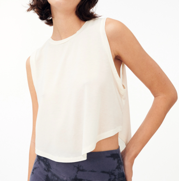 Groceries: Naturally Dyed Organic Cotton Sleeveless Crop - Image 4