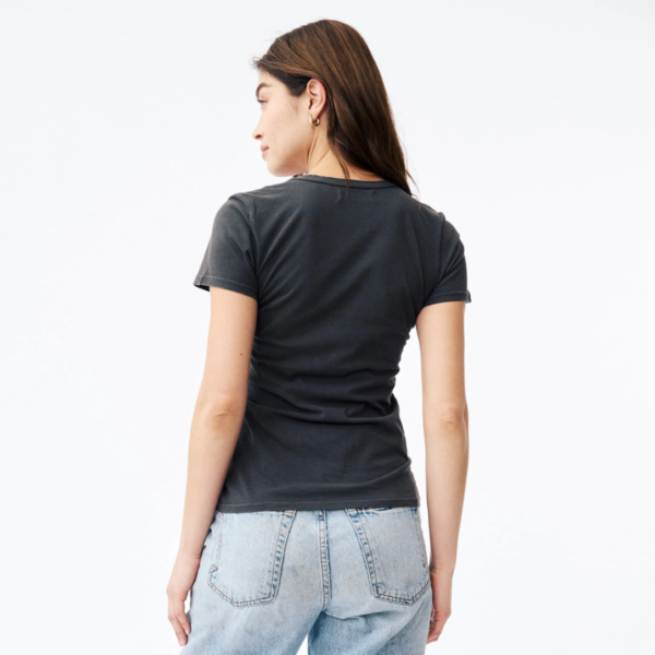Groceries: Naturally Dyed Hemp V Neck Tee - Image 3