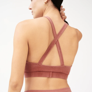 Groceries: Naturally Dyed Organic Cotton Cross Back Performance Bra