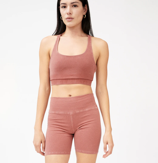 Groceries: Naturally Dyed Organic Cotton Cross Back Performance Bra - Image 2