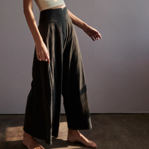 Groceries: Naturally Dyed Organic Cotton High-Waist Relaxed Wide-Leg Pant