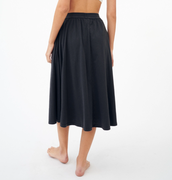 Groceries: Naturally Dyed Organic Cotton Midi Skirt with Pockets - Image 5