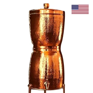 Greenfield Water Solutions: Handmade Copper Gravity Feed Water Filter With Stand