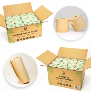 Rustic Strength: Unbleached, PFAS-free Paper Towel & Toilet Paper
